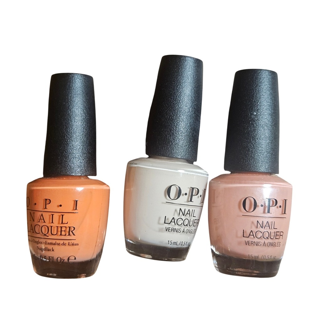 Lot of 3 OPI Nail Lacquer Toucan Do It If You Try Stop It Im Blushing Tutti